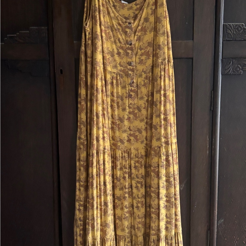 Kate Quinn Mustard Floral Maxi Dress